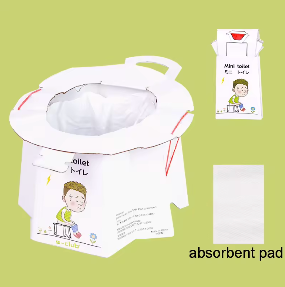 Mini Toilet Disposable Foldable Potty - Box of 6