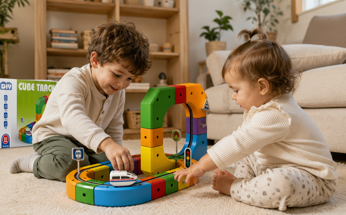 Smart Toy Time – Magnetic Rail Train Set