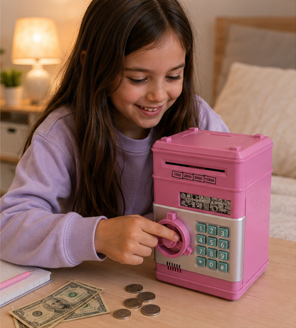 Pink ATM Piggy Bank – Smart Saving Money Box