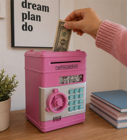 Pink ATM Piggy Bank – Smart Saving Money Box