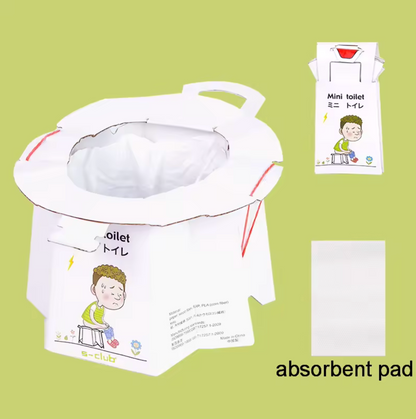 Disposable Foldable Potty - Box of 6