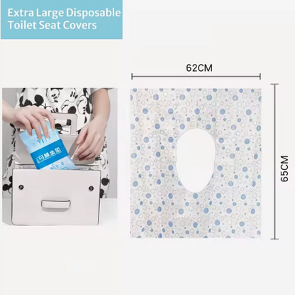Disposable Waterproof Toilet Seat Cover - Extra Large Full Coverage - Pack of 20