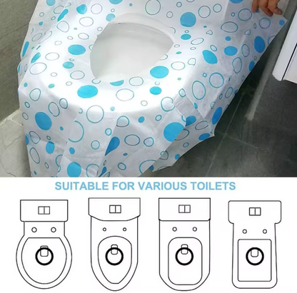 Disposable Waterproof Toilet Seat Cover - Extra Large Full Coverage - Pack of 20