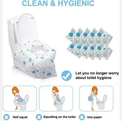 Disposable Waterproof Toilet Seat Cover - Extra Large Full Coverage - Pack of 20
