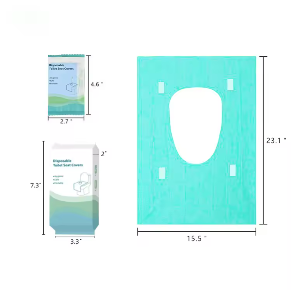 Disposable Waterproof Toilet Seat Cover Large - Pack of 20