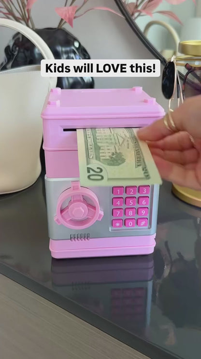 Pink ATM Piggy Bank – Smart Saving Money Box